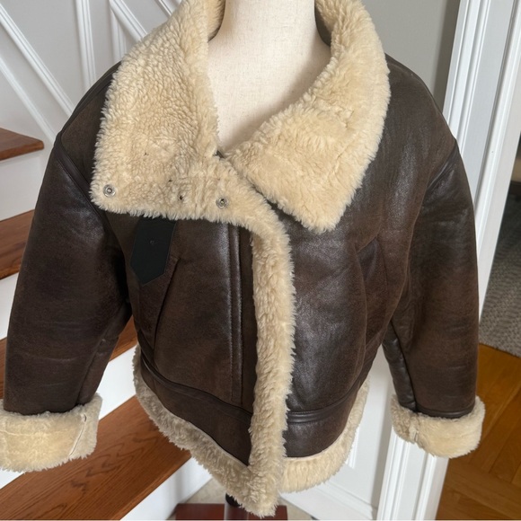Zara Double Faced Sherpa Jacket Size S - Picture 6 of 7